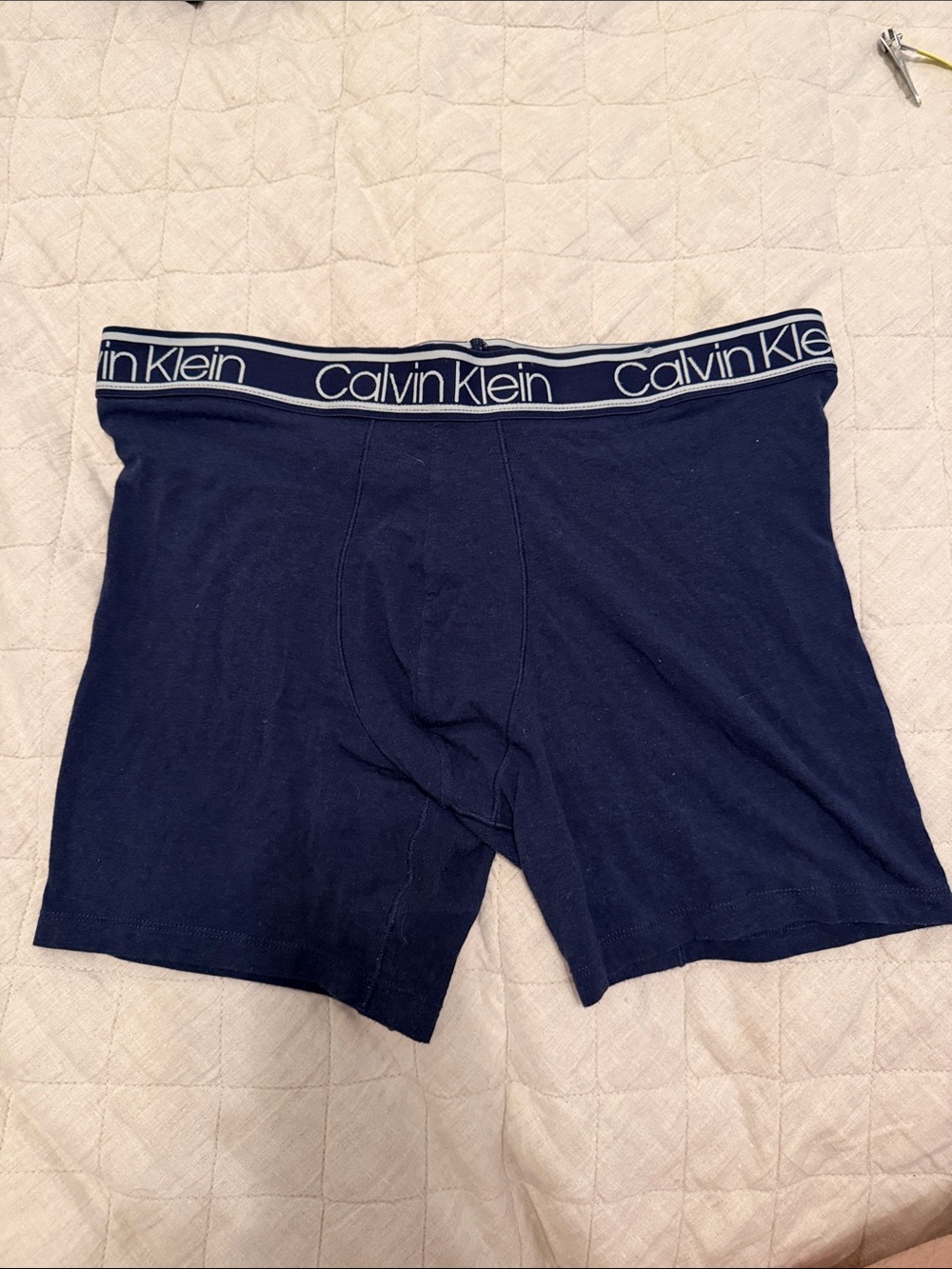 Calvin Klein Navy Logo Waistband Boxer Briefs